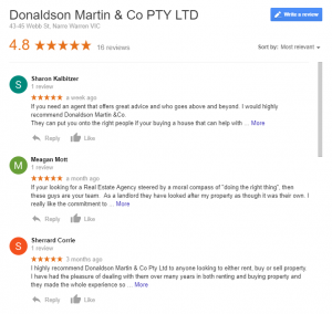 Donaldson Martin Google Review 1