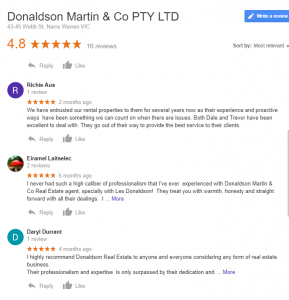 Donaldson Martin Google Review 2